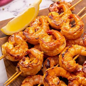 grilled shrimp skewers (south south waters)