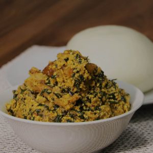 egusi soup with pounded yam