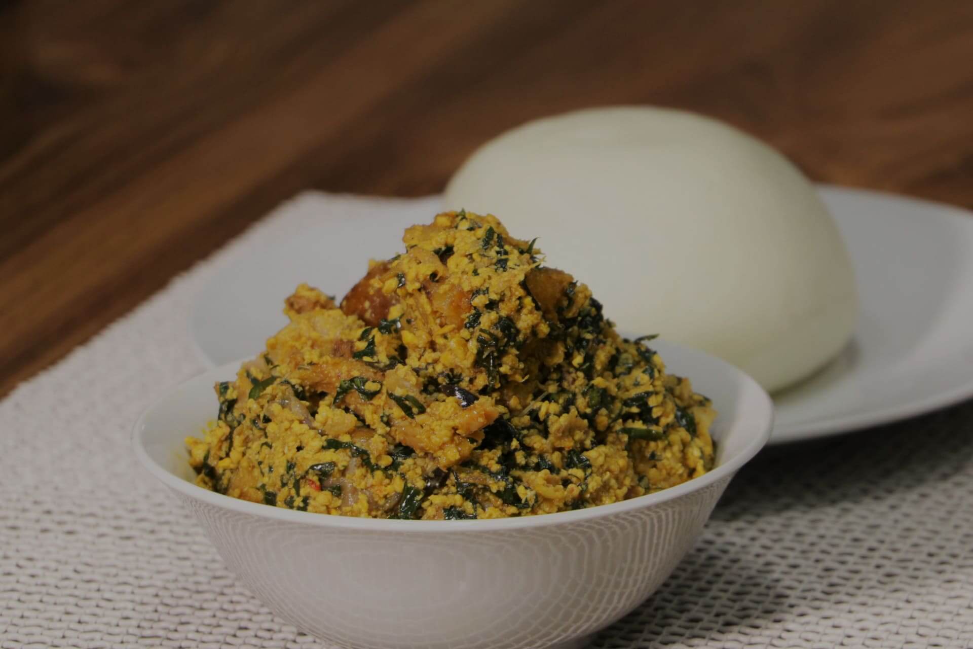 egusi soup with pounded yam
